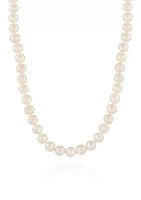 Freshwater Pearl Necklace in 14k Yellow Gold