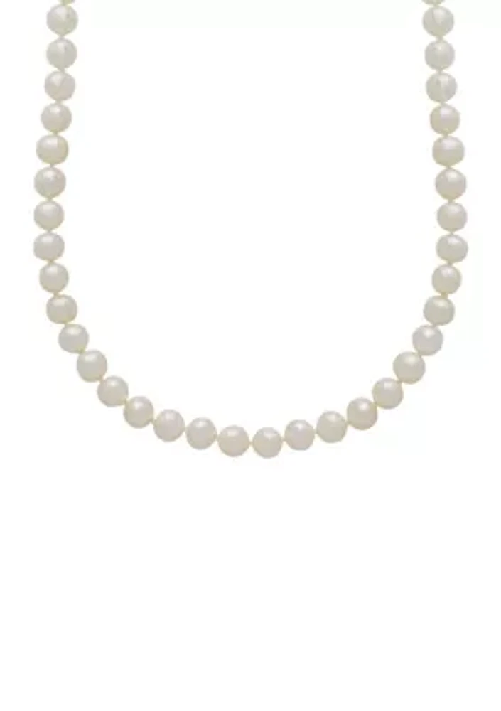 14K Yellow Gold and Freshwater Pearl Strand Necklace