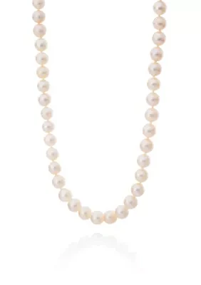 Freshwater Pearl Necklace in 14k Yellow Gold