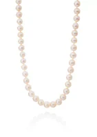 Freshwater Pearl Necklace in 14k Yellow Gold