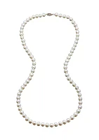 Freshwater Pearl Necklace in 14k Yellow Gold