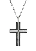 Cubic Zirconium Cross Pendant