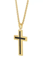 Cross Dangle Necklace in Stainless Steel