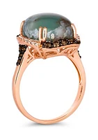 1/2 ct. t.w. Diamond Aquaprase Ring in 14K Rose Gold