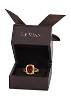 2.63 ct. t.w. Pomegranate Garnet™, 3/8 ct. t.w. Chocolate Diamonds® and Nude Diamonds™ Ring in 14K Honey Gold™