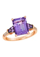 2.63 ct. t.w. Grape Amethyst™, 1/10 ct. t.w. Nude Diamonds™ Ring in 14K Strawberry Gold®