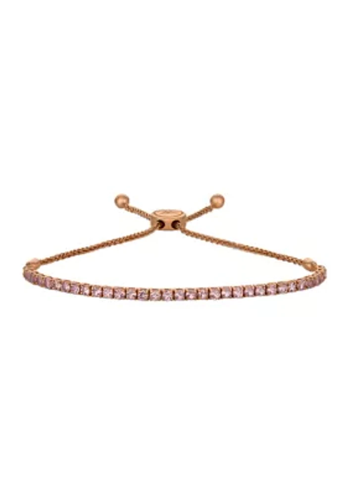 Le Vian® Red Carpet® Bolo Bracelet featuring 2 ct. t.w. Rose Spinel,  in 14K Strawberry Gold®