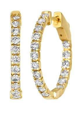 Nude Palette® 1 ct. t.w. Nude Diamonds® Hoop Earrings in 14k Honey Gold®