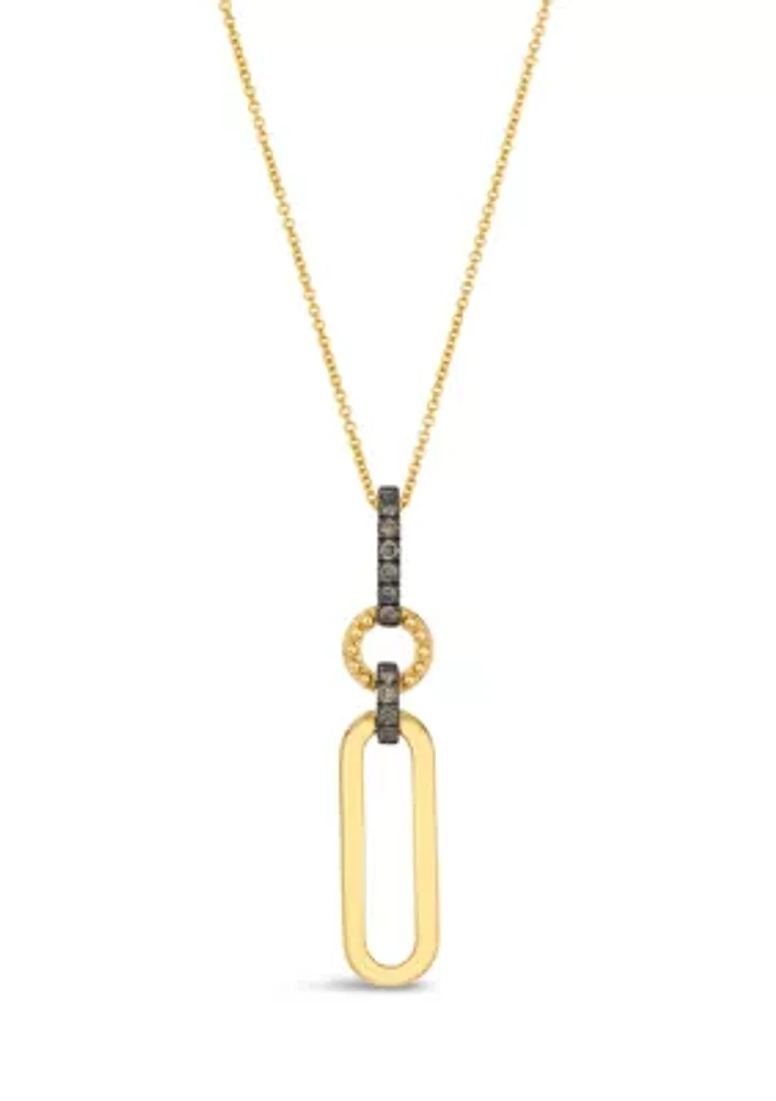 Chocolatier® Pendant featuring 1/5 ct. t.w. Chocolate Diamonds® set in 14K Honey Gold™