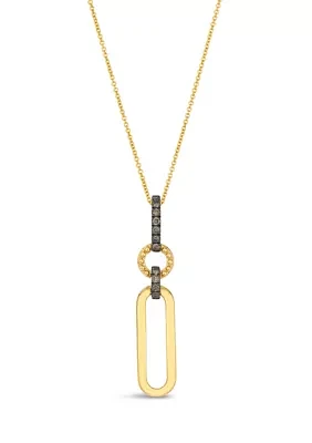 Chocolatier® Pendant featuring 1/5 ct. t.w. Chocolate Diamonds® set in 14K Honey Gold™