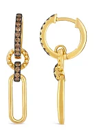 1/2 ct. t.w. Chocolate Diamonds® Earrings in 14K Honey Gold™