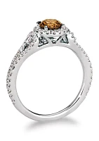 3/4 ct. t.w. Chocolate Diamonds®, 1/2 ct. t.w. Vanilla Diamonds® Ring in Platinum