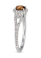 3/4 ct. t.w. Chocolate Diamonds®, 1/2 ct. t.w. Vanilla Diamonds® Ring in Platinum