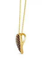 7/8 ct. t.w. Chocolate Ombré Diamonds® Ombré Pendant Necklace in 14K Honey Gold™