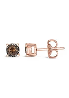 1/4 ct. t.w. Chocolate Diamond® Earrings in 14K Strawberry Gold®