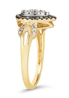  1/2 ct. t.w. Diamond Ring in 14K Two Tone Gold 