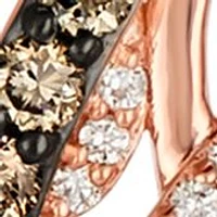 1/3 ct. t.w. Chocolate Diamonds®, 1/5 ct. t.w. Vanilla Diamonds® Pendant Necklace in 14K Strawberry Gold®