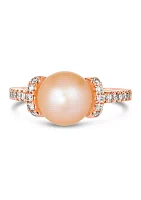 Strawberry Pearls®, 1/3 ct. t.w. Nude Diamonds™ Ring in 14K Strawberry Gold®