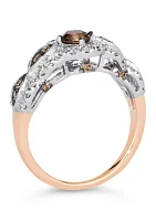 1/2 ct. t.w. Chocolate Diamonds®, 1/2 ct. t.w. Nude Diamonds™ Ring in 14K Two Tone Gold