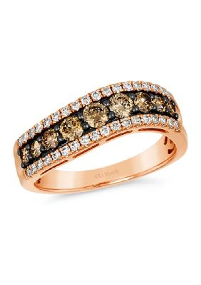  7/8 ct. t.w. Diamond Ring in 14K Rose Gold 