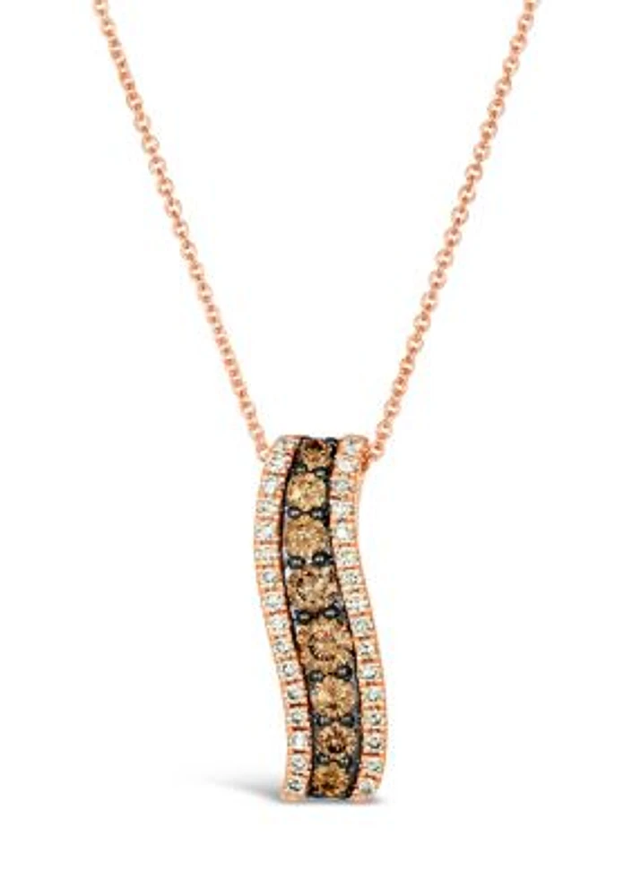 3/4 ct. t.w. Diamond Pendant Necklace in 14K Strawberry Gold® 