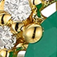 3/4 ct. t.w. Costa Smeralda Emeralds™, 1/10 ct. t.w. Chocolate Diamonds®, 1/4 ct. t.w. Nude Diamonds™ Pendant Necklace in 14K Honey Gold™