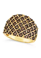 Chocolatier® Ring featuring 3/4 ct. t.w. Chocolate Diamonds® set in 14K Honey Gold™