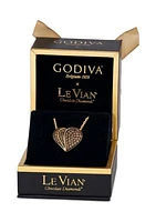 GODIVA X Le Vian® 3/4 ct. t.w. Chocolate Diamond Heart Pendant Necklace in 14K Honey Gold