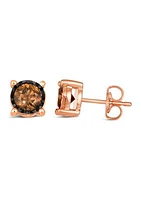  Chocolatier® Earrings featuring 1 ct. t.w. Chocolate Diamonds®. set in 14K Strawberry Gold®