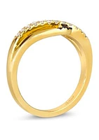 1/10 ct. t.w. Chocolate Diamonds®, 1/6 ct. t.w. Nude Diamonds™ Ring in 14K Honey Gold™