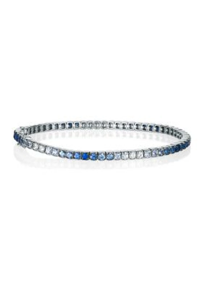 3.5 ct. t.w. Denim Ombré® Sapphire, 5/8 ct. t.w. White Sapphire Ombré Bracelet set in 14K Vanilla Gold®