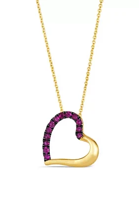 x Godiva 1/5 ct. t.w. Passion Ruby™ Pendant Necklace in 14K Honey Gold™