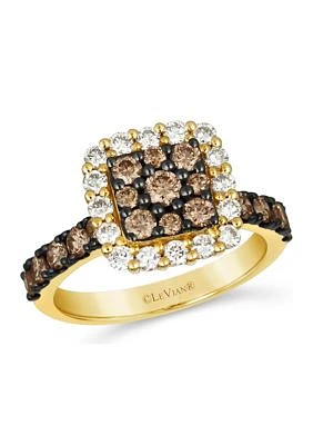  Ring featuring 1 ct. t.w. Chocolate Diamonds®, 1/2 ct. t.w. Nude Diamonds™ set in 14K Honey Gold™