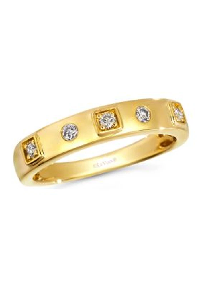 Ring featuring  1/8 ct. t.w. Nude Diamonds™ set in 14K Honey Gold™