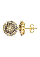 Earrings featuring 1.2 ct. t.w. Nude Diamonds™, 3/8 ct. t.w. Chocolate Diamonds® set in 14K Honey Gold™