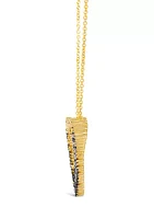 1/2 ct. t.w. Chocolate Ombré Diamonds® Heart Necklace in 14K Honey Gold™