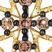 1/2 ct. t.w. Chocolate Diamonds® Cross Pendant Necklace in 14K Honey Gold™