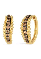 3/4 ct. t.w. Chocolate Diamonds® Earrings in 14K Honey Gold™