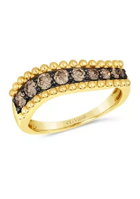 5/8 ct. t.w. Chocolate Diamonds® Chocolatier® Ring in 14K Honey Gold™