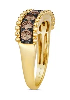 5/8 ct. t.w. Chocolate Diamonds® Chocolatier® Ring in 14K Honey Gold™