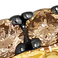 1/3 ct. t.w. Chocolate Diamonds® Chocolatier® Ring in 14K Honey Gold™