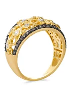 1/3 ct. t.w. Nude Diamonds™ and 1/3 ct. t.w. Chocolate Diamonds® Ring in 14K Honey Gold™