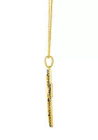 1/2 ct. t.w. Chocolate Diamond® Chocolatier® Cross Pendant Necklace in 14K Honey Gold™