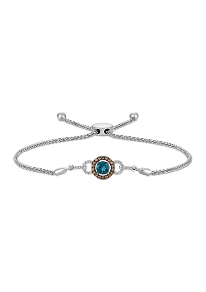 blue topaz bolo bracelet