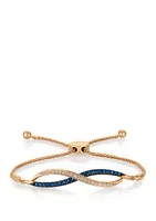 Le Vian® 1/6 Diamond Sapphire Bracelet in 14k Rose Gold
