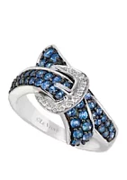 Le Vian® 1 ct. t.w. Sapphire and 1/10 ct. t.w. Diamond in 14K White Gold