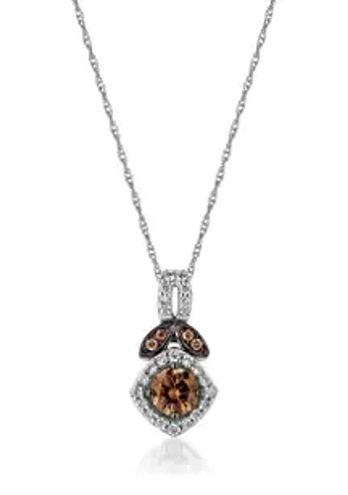 Le Vian® 5/8 ct. t.w. Diamond Pendant Necklace in 14 White Gold