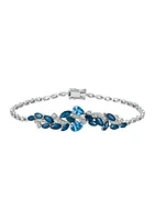 1.84 ct. t.w. Cornflower Ceylon Sapphire™, 2 ct. t.w. Blueberry Sapphire™, and 1/2 ct. t.w. Vanilla Diamonds® Bracelet in 14K Vanilla Gold®