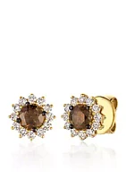 Le Vian® Chocolate Diamonds® and Vanilla Diamonds® Earrings in 14K Honey Gold™