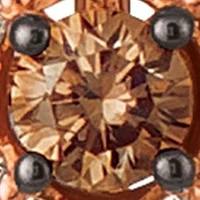 Creme Brulee® 1/4 ct. t.w. Chocolate Diamonds®, 1/4 ct. t.w. Nude Diamonds™ Earrings in 14K Strawberry Gold®